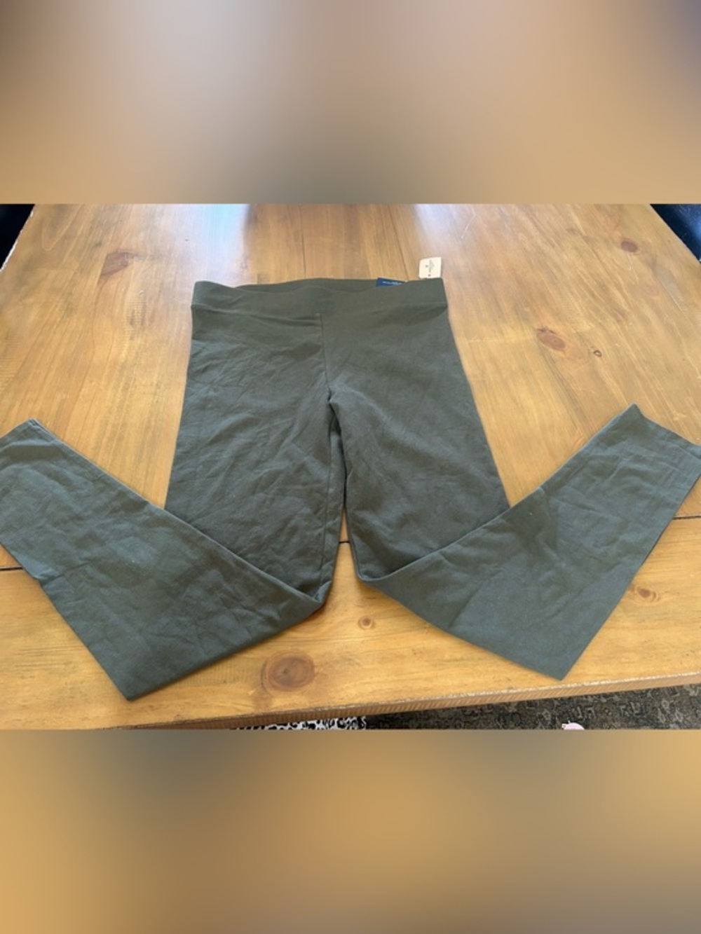 NWT AE Olive Green High Rise Ankle Zip Leggings